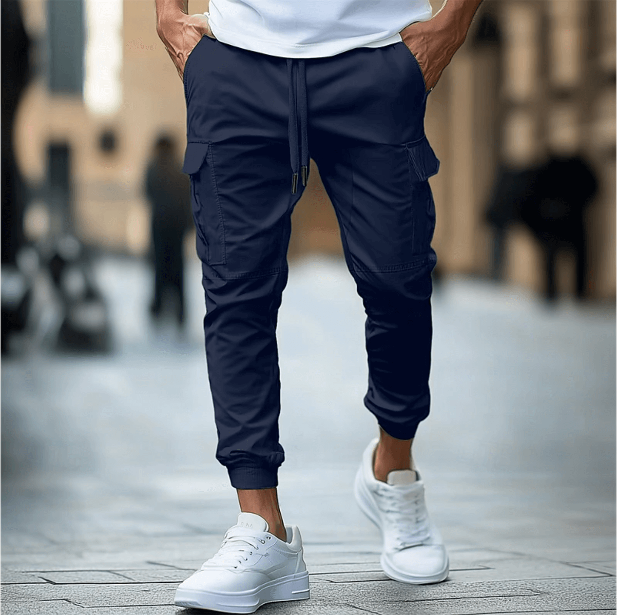 Comfortable Elastic Cargo Trousers for Men