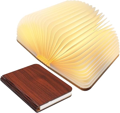 Portable LED Reading Light, Adjustable Brown Table Lamp