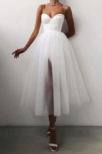 Female Knee Length Floral Party Dress - Luxivelle
