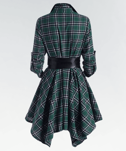 Classic Red Checkered Dress