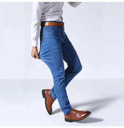 Classic Fit Mens Straight Jeans - Heavy Duty Denim