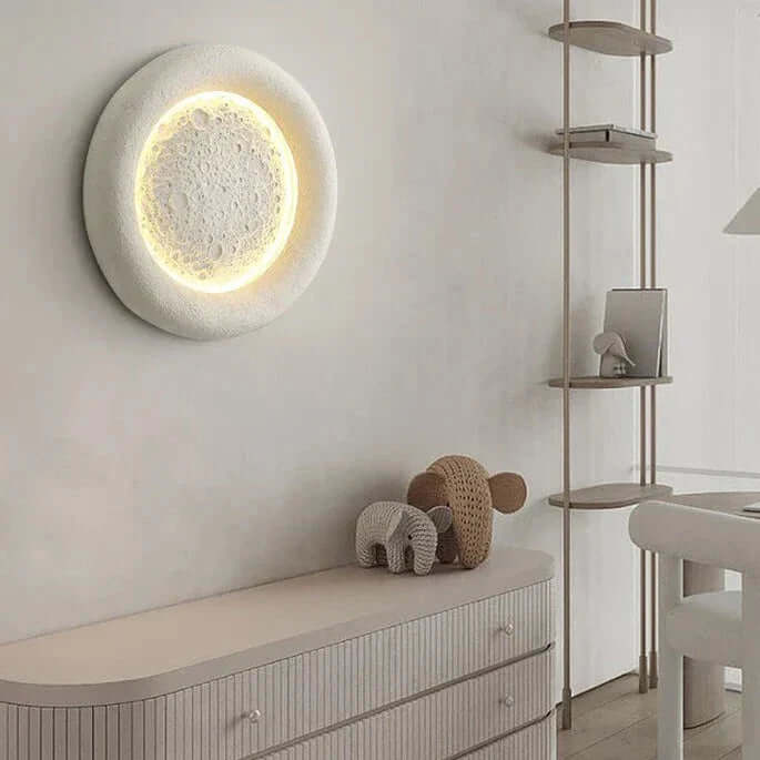Contemporary Circular Plastic Wall Lamp