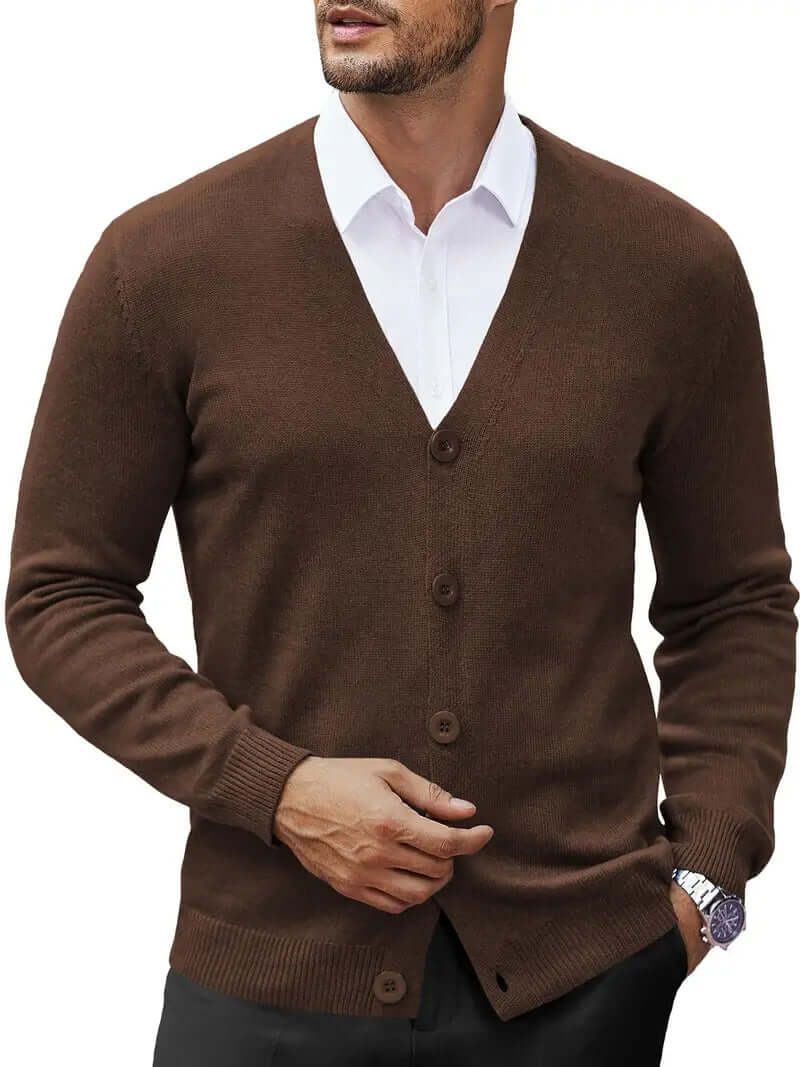 Cozy Lightweight Knit Cardigan Sweater