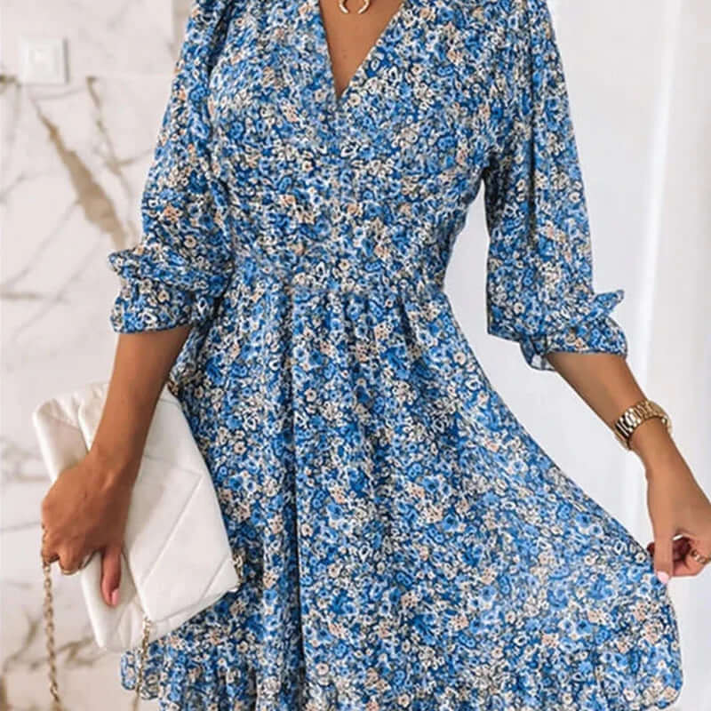Chic Floral Short Dress