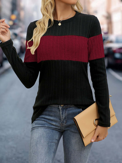 Women's Multicolour Textured Knit Top