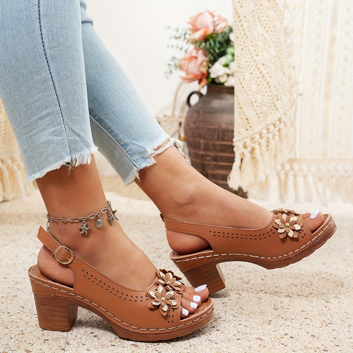 Luxurious High Heel Summer Sandal