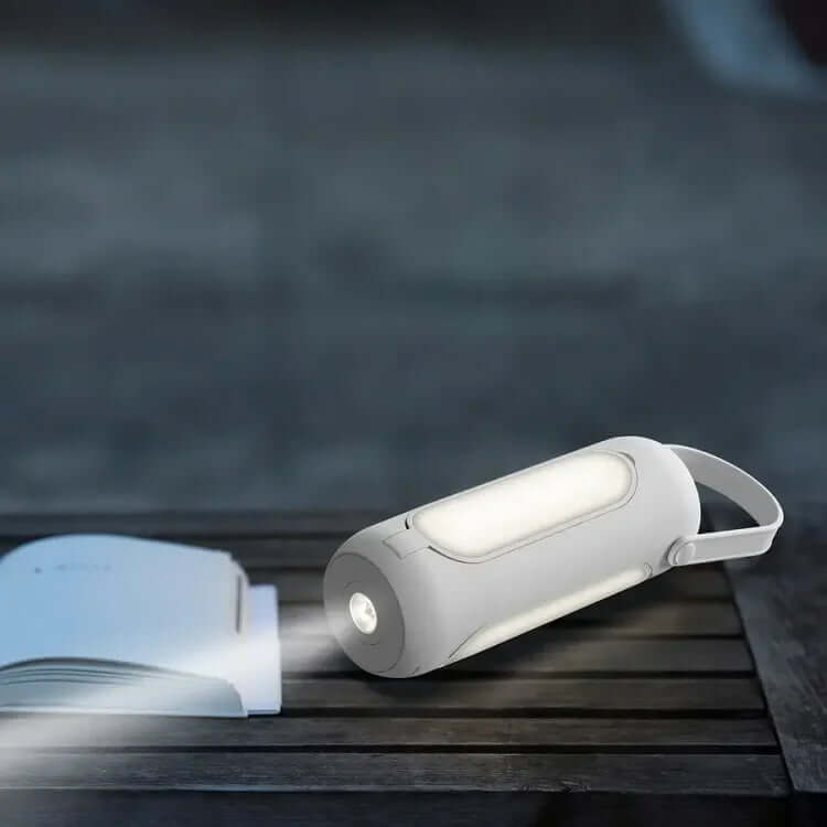 Compact LED Outdoor Lantern with Flashlight & Emergency Light