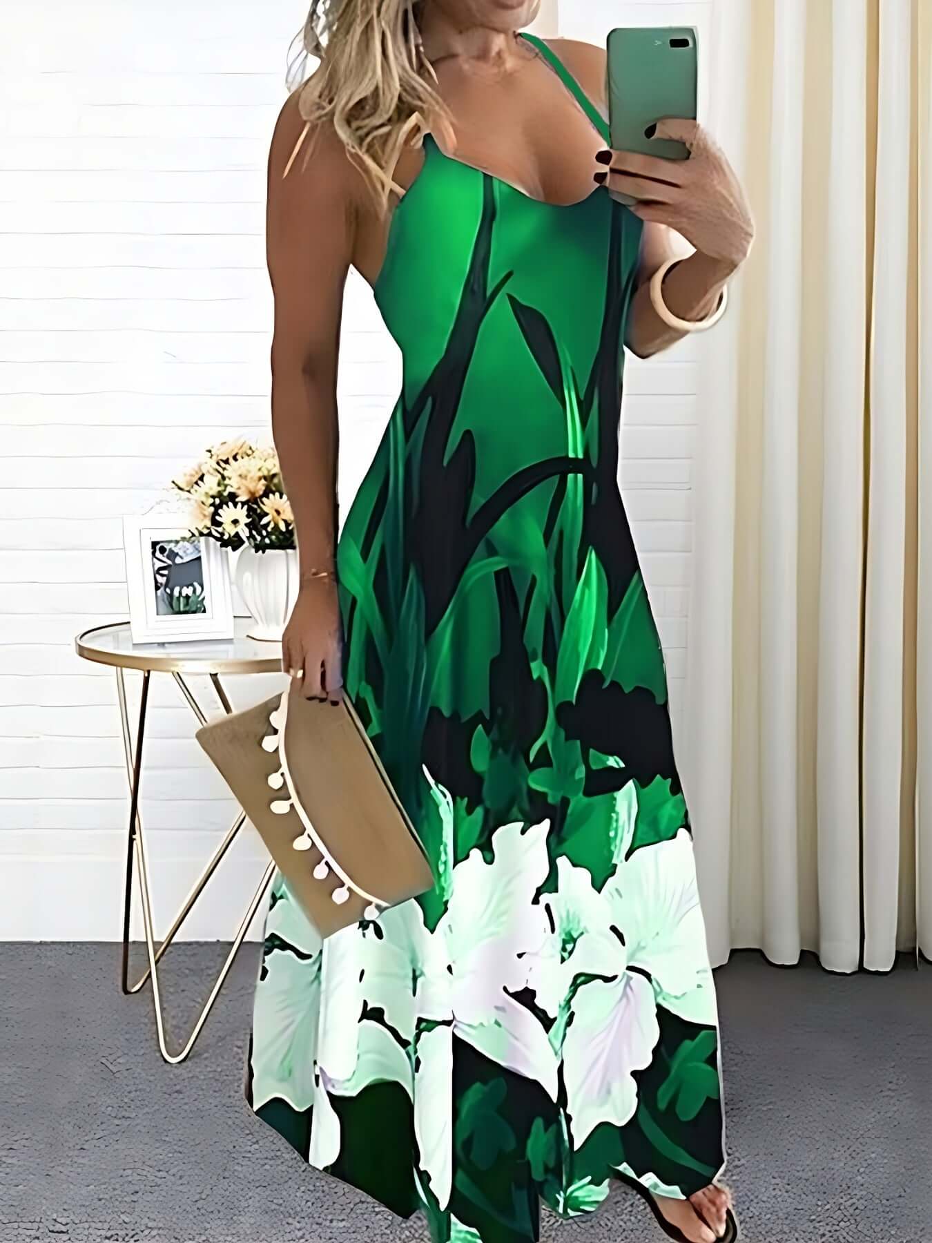 Pretty Summer Sundress with Thin Straps