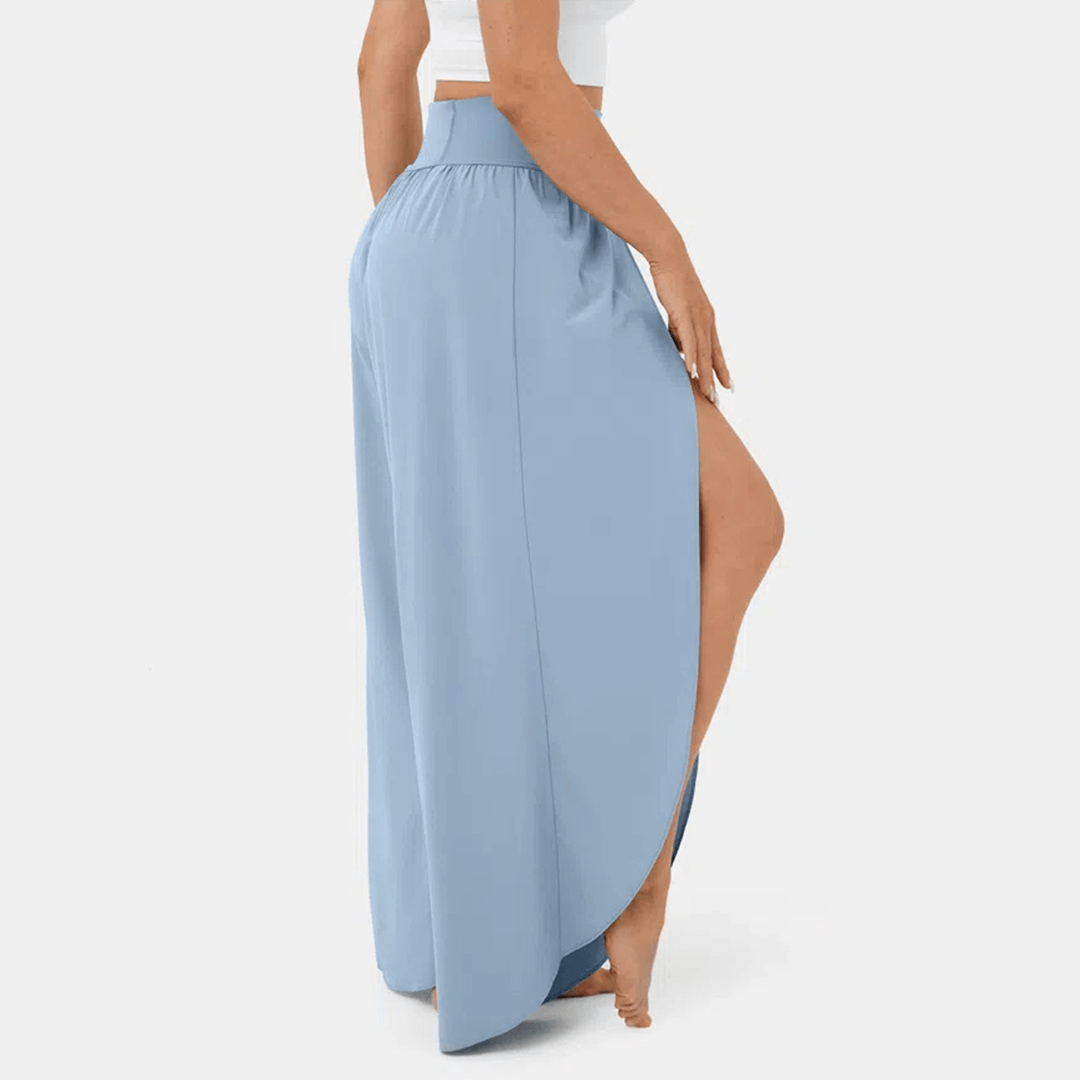 Comfortable High Waist Wide Leg Trousers