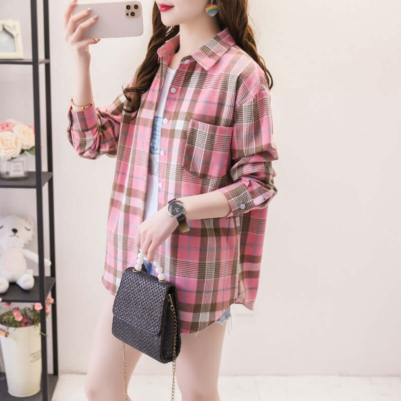 Ladies Classic Flannel Shirt
