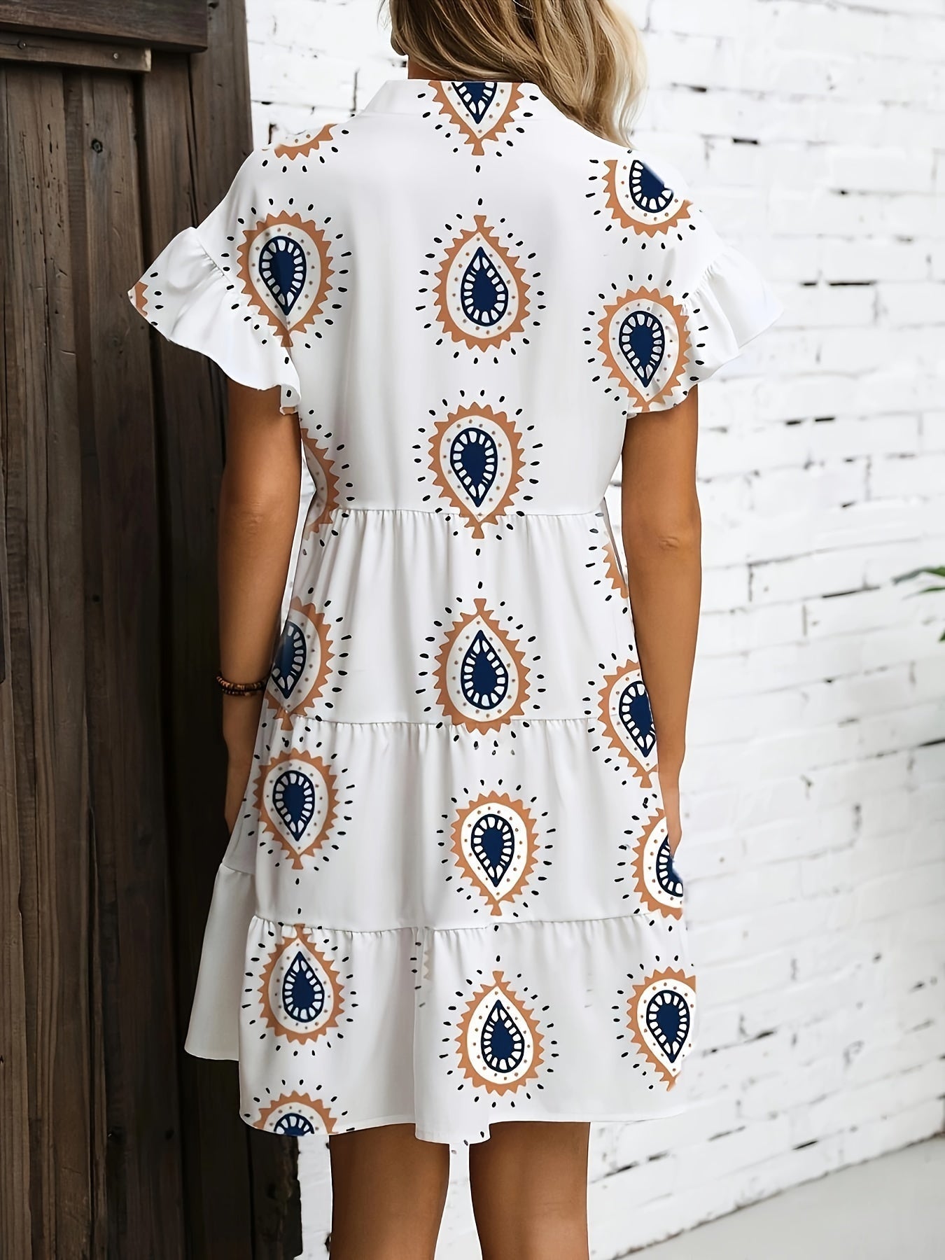 Chic Bohemian Flowy Skirt Dress