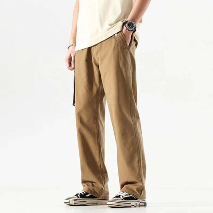 Comfortable Men's Casual Cargo Pants with Extra Pockets