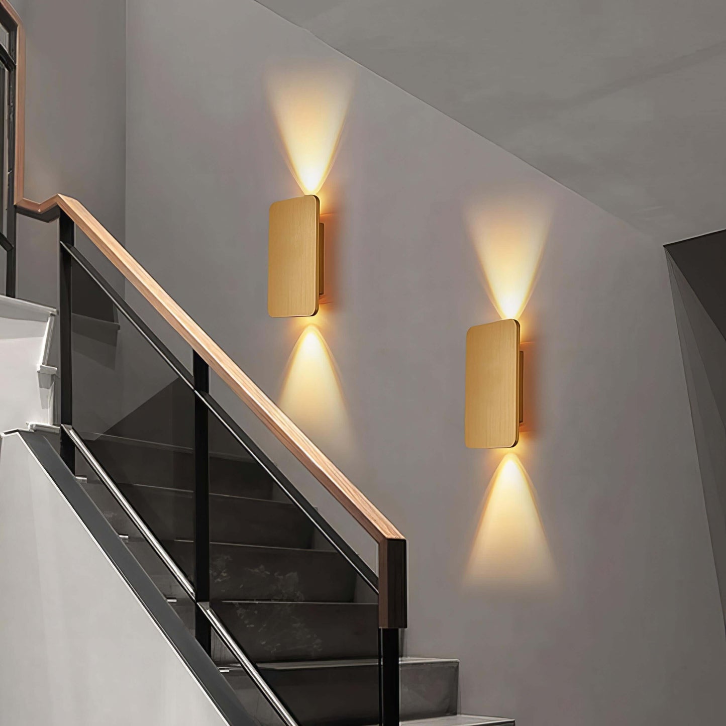 Versatile Rectangular Wall Light with Dimmable LED