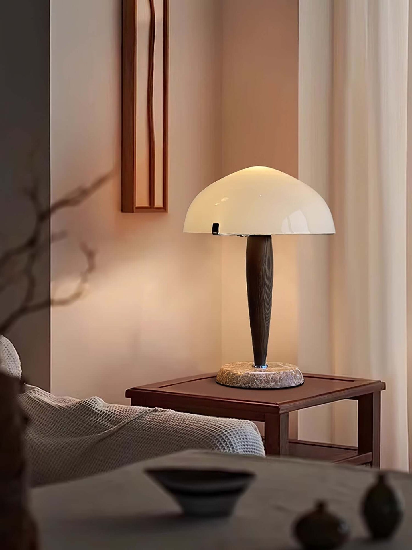 Stylish Wooden Desk Table Lamp