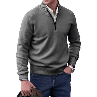 Cozy Men's Crew Neck Wool Sweater