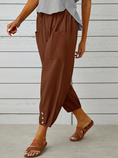 Ladies Comfort Fit Straight Leg Pants
