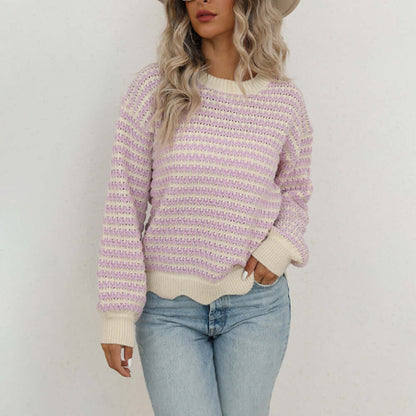 Ladies' Classic Patterned Sweater - Luxivelle
