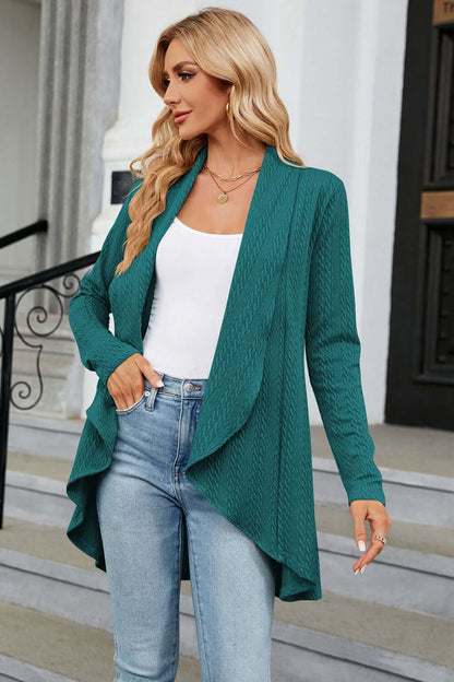 Relaxed Fit Oversized Open Front Cardigan