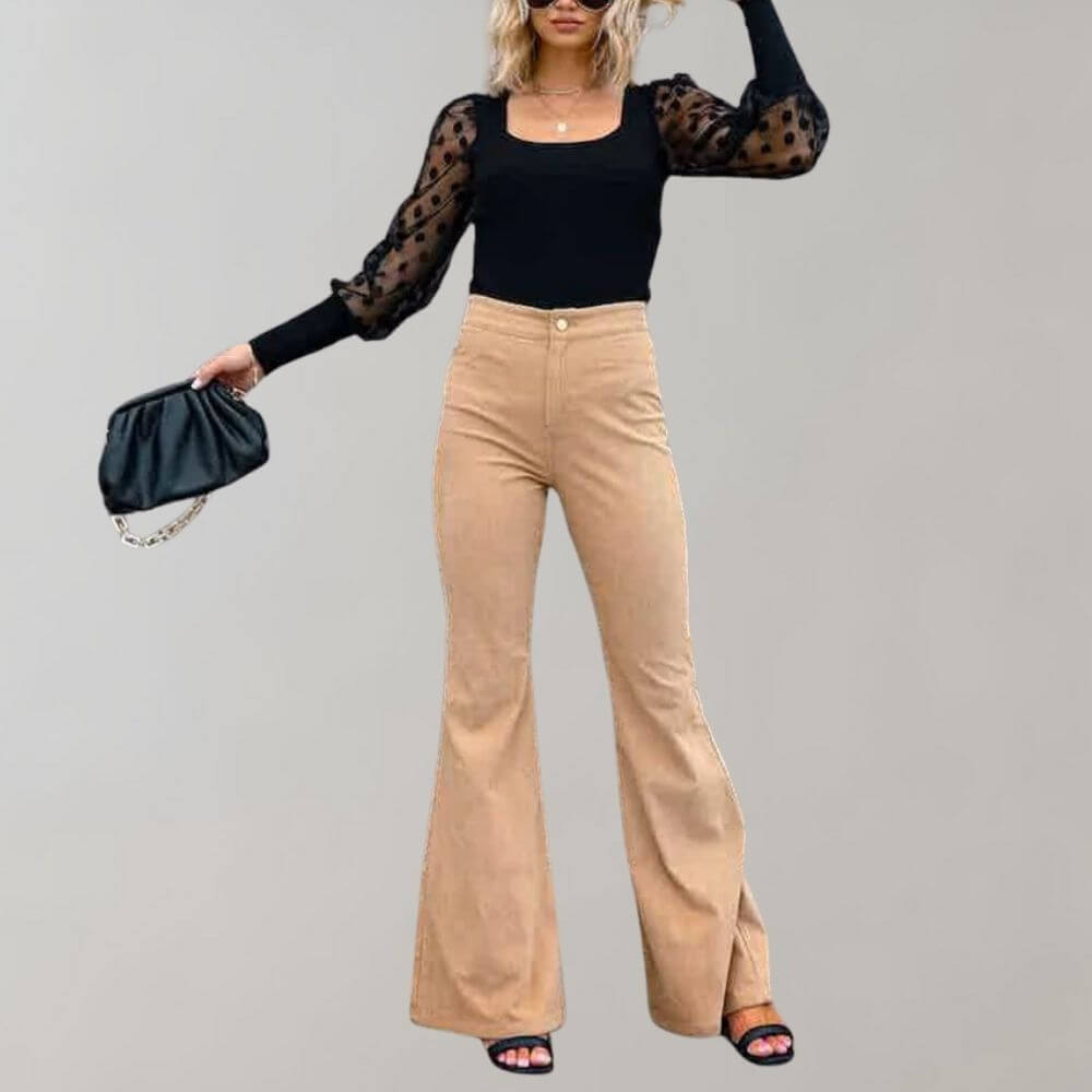 Comfortable High Waist Loose Fit Women's Pants - Luxivelle