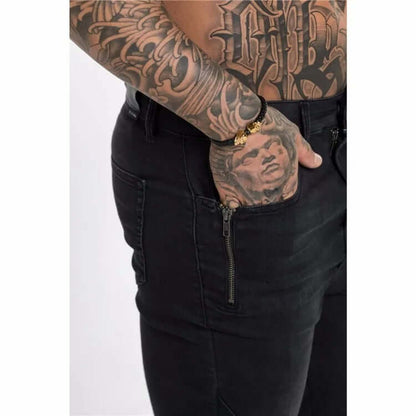 Men's Slim Fit Zipper Jeans
