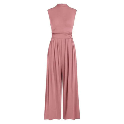 Ladies' Chic Flowy Wide Leg Jumpsuit