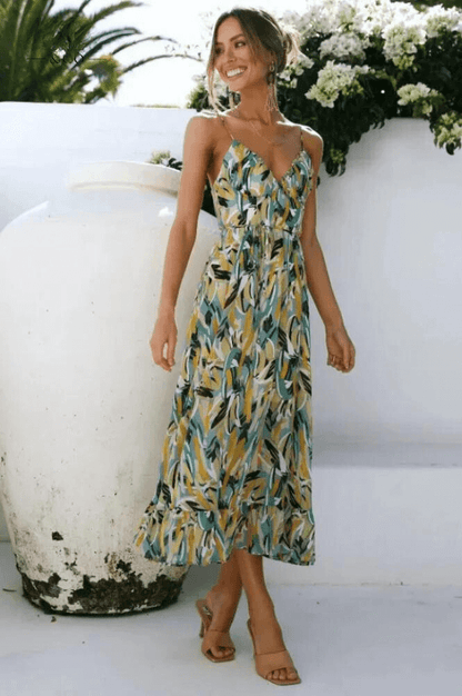Vibrant Garden Party Dress