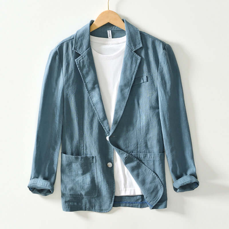 Breathable Summer Mens Blazer Jacket