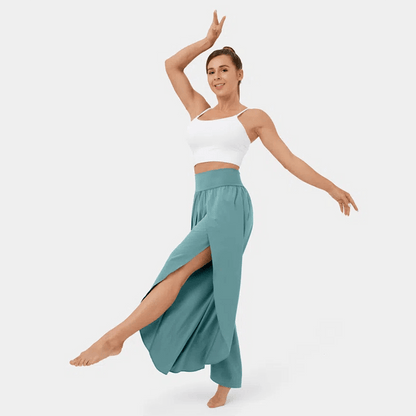 Comfortable High Waist Wide Leg Trousers