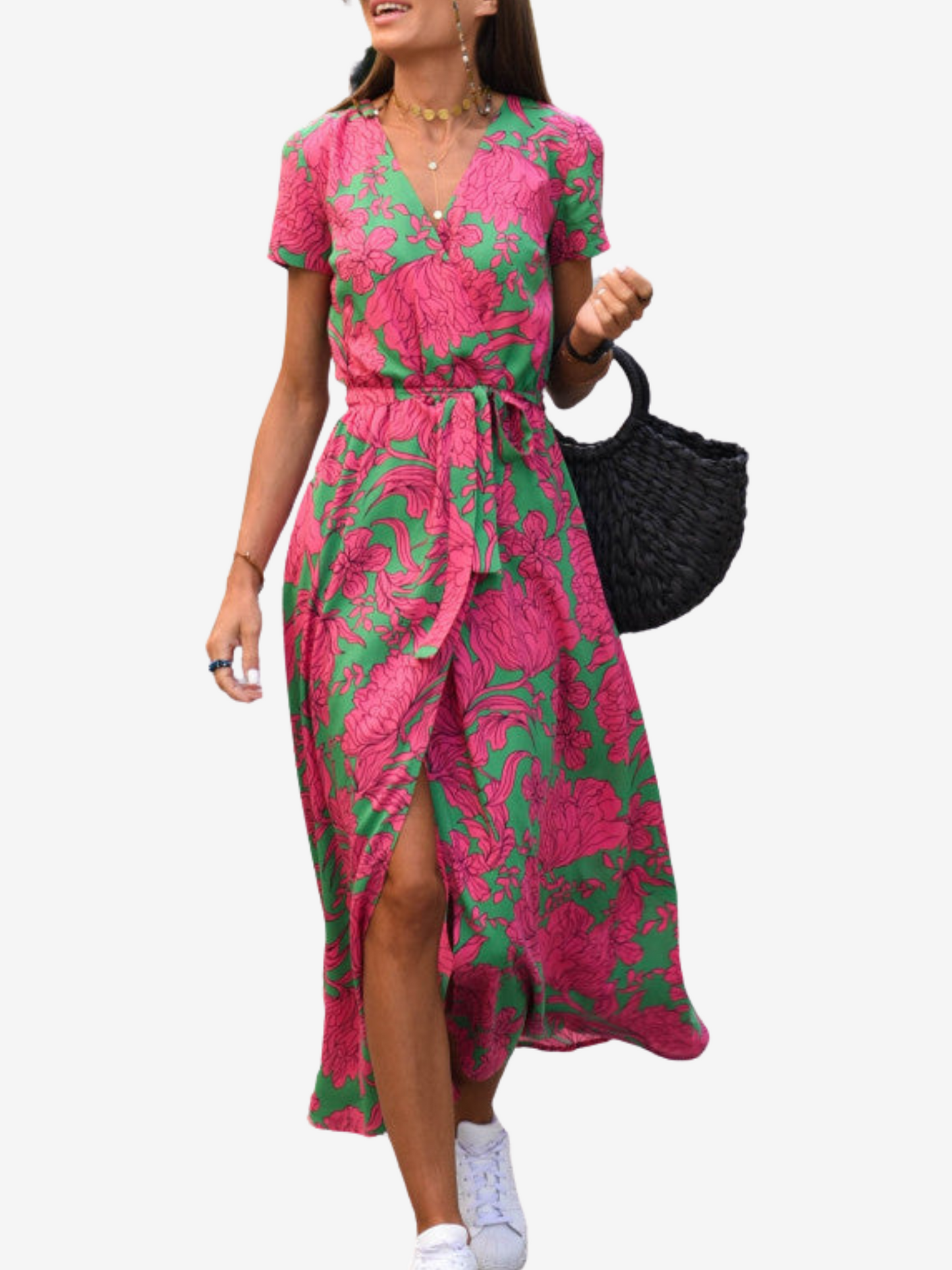 Chic Belly Concealing Maxi Dress