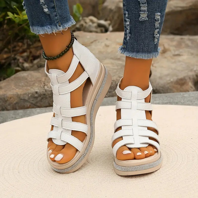 Luxurious High Heel Wedge Sandals