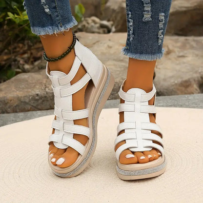 Luxurious High Heel Wedge Sandals