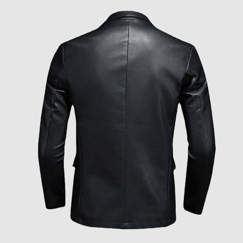Rugged Genuine Leather Biker Jacket