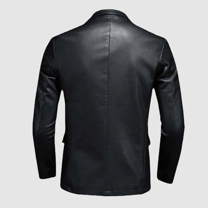 Rugged Genuine Leather Biker Jacket