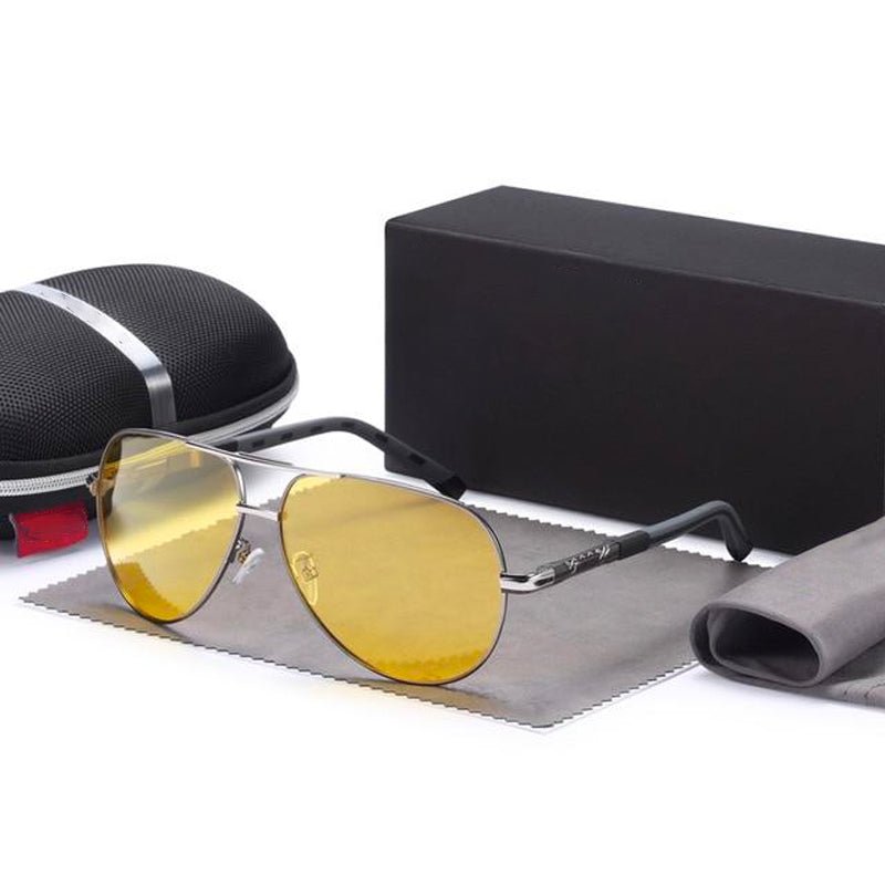 Variant image for Caleb Pilot Sunglasses – Stainless Steel, Polarized for Men-5