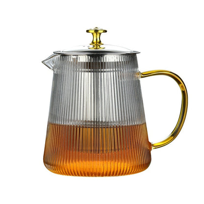 Clear Borosilicate Glass Teapot - Sleek Design