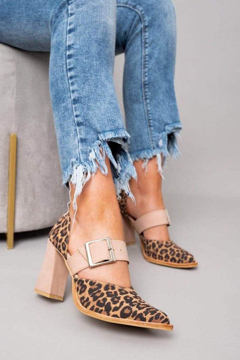 Wild Leopard Soft Ankle Sandals - Luxivelle