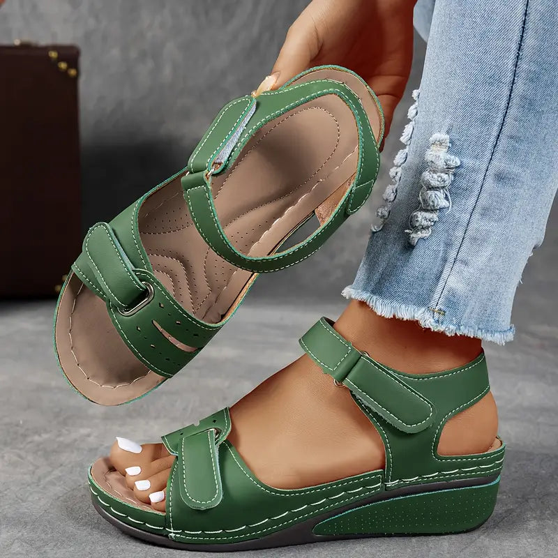 Comfortable Women's Summer Leather Sandals for Casual Wear