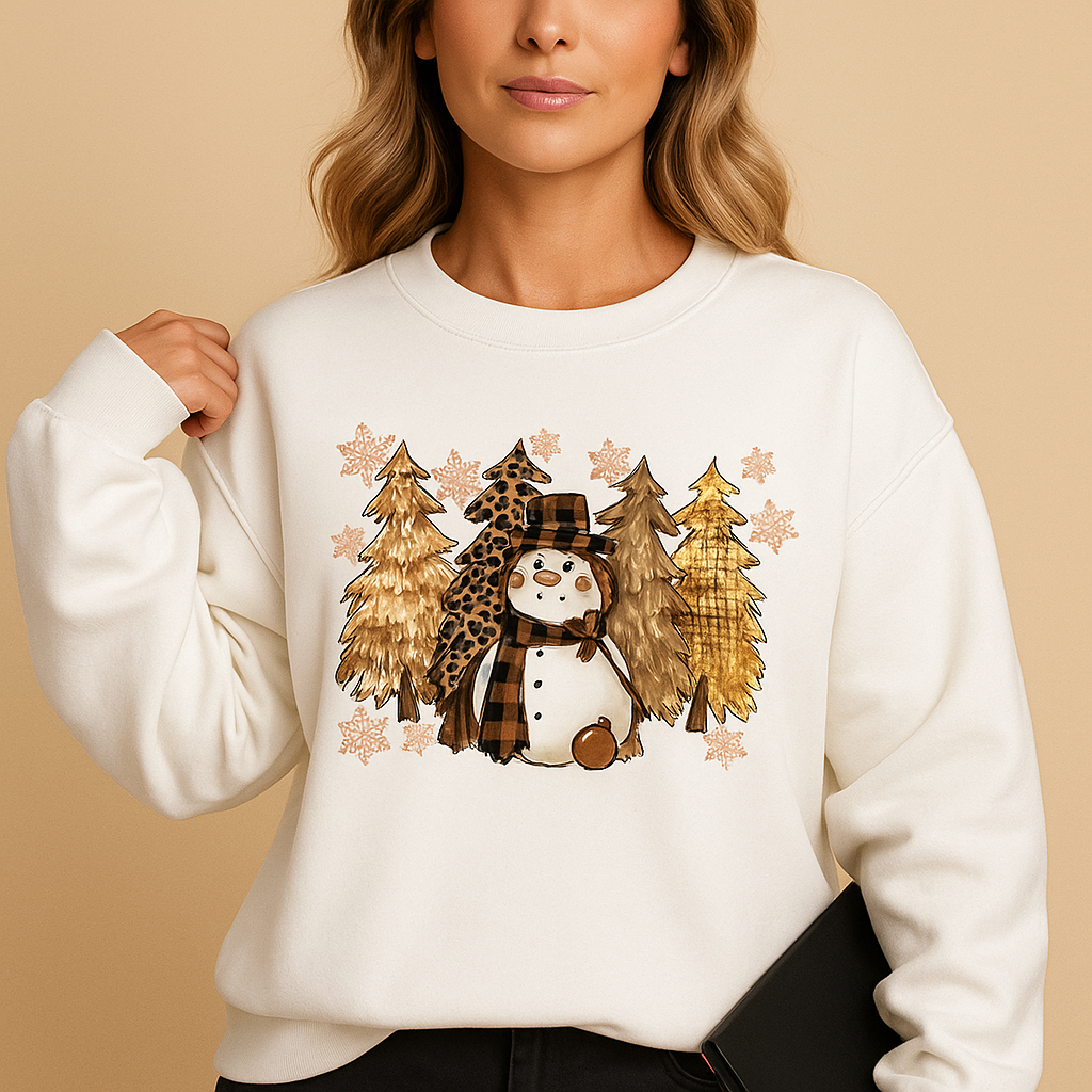Women’s festive Christmas sweater with cheerful print and cozy fit, perfect for holiday parties and winter relaxation