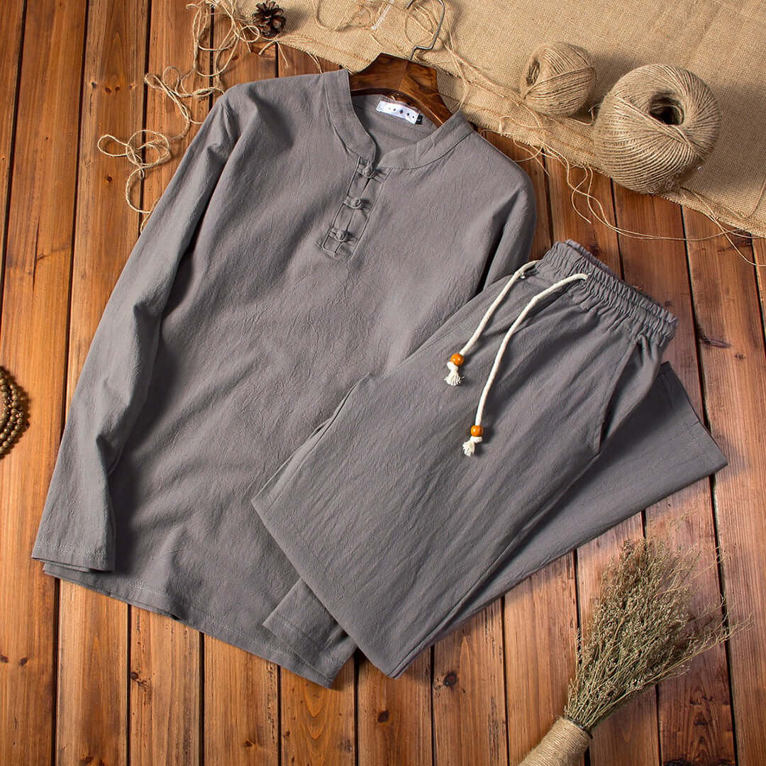 Relaxed Fit 2 Piece Suit Set for Men