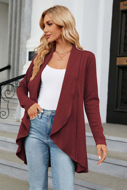 Relaxed Fit Oversized Open Front Cardigan