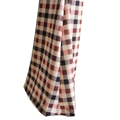 Trendy Checked Wide Leg Pants