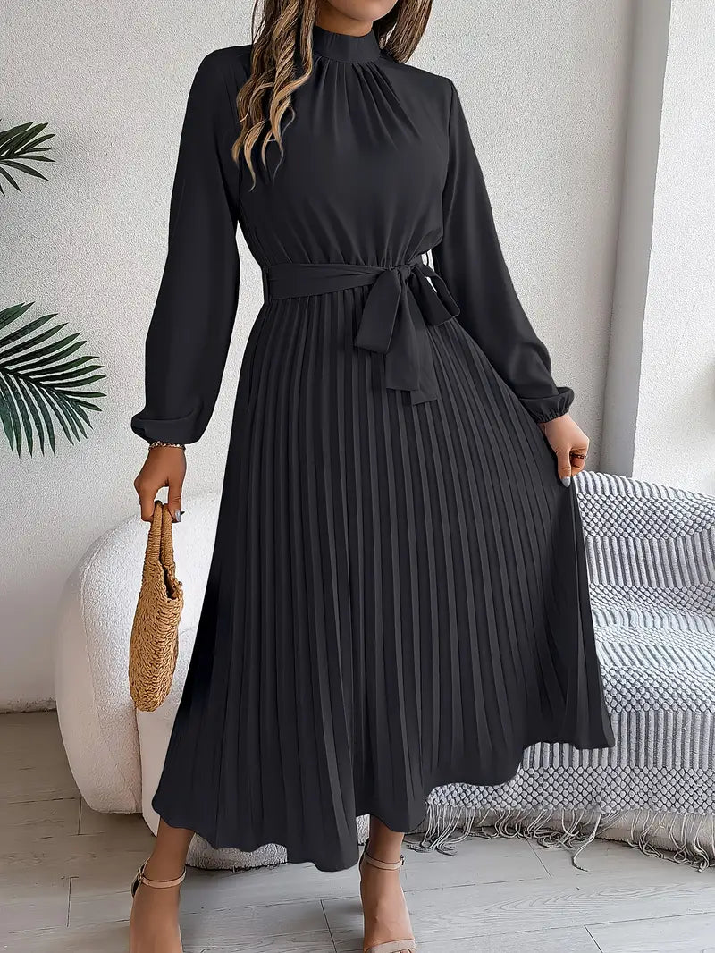 Flared Waist MIDI Dress for Ladies - Luxivelle