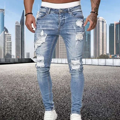 Slim Fit Fuzzy Black Jeans