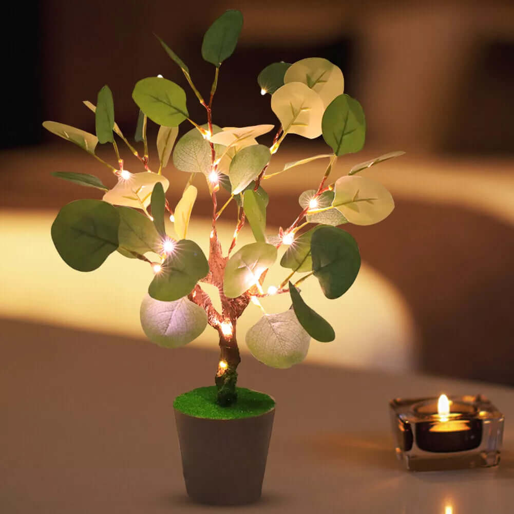 Stylish LED Table Lamp with Planter Pot
