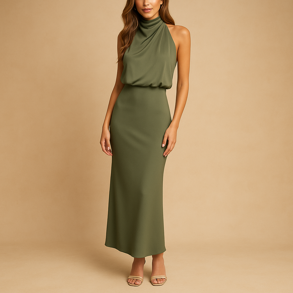Elegant fitted dress for women with flattering cut and breathable stretch fabric, ideal for spring, summer, casual and formal wear.