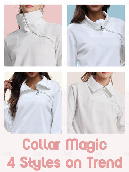 Graphic Print Golf Pullover Sweatshirt