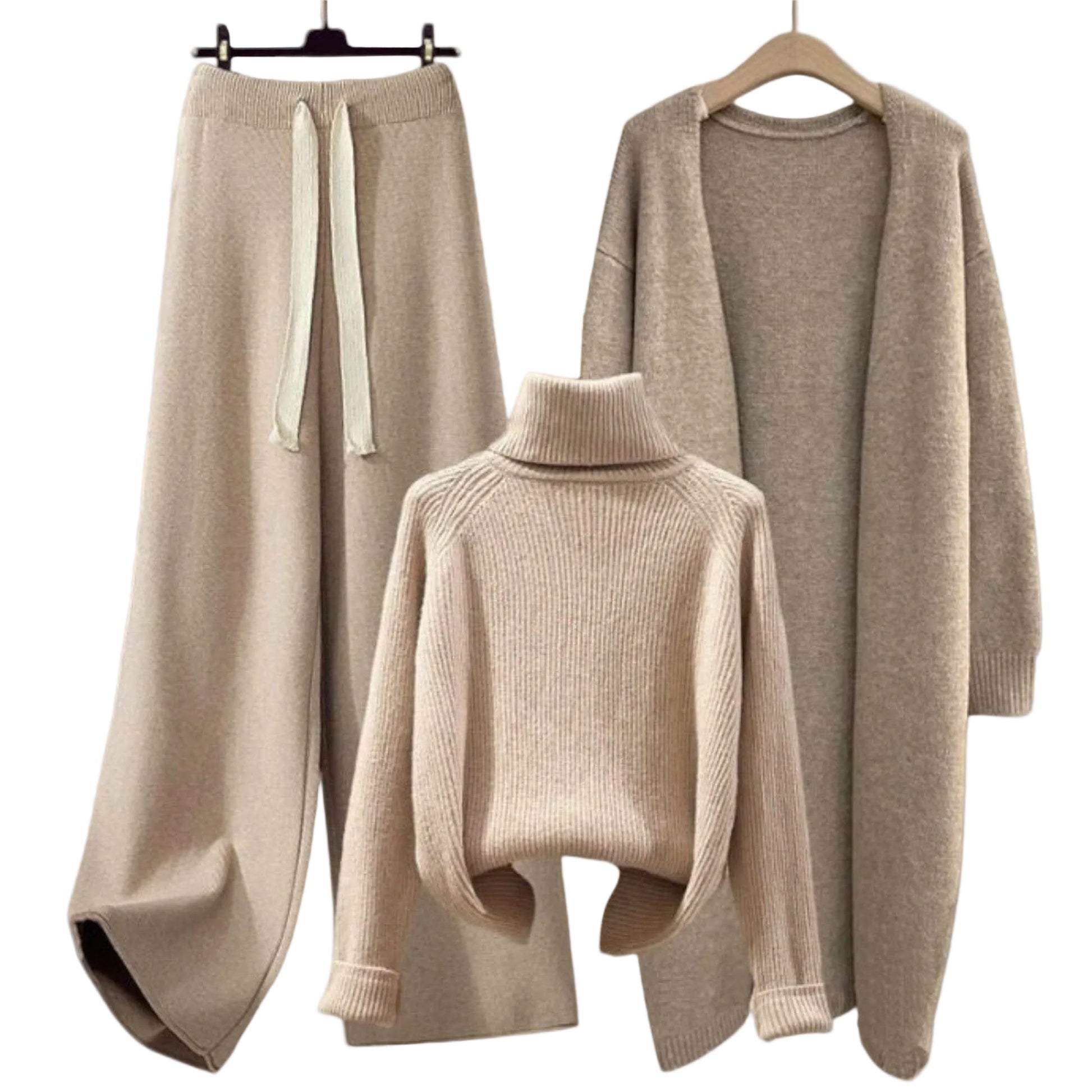 Relaxed Fit 3 Piece Outfit Set - Luxivelle