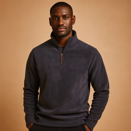 Warm Half Zip Fleece Jacket for Men - Luxivelle