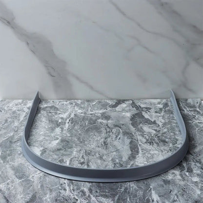 "Flexible waterproof silicone shower seal for leak prevention, shown in sleek design, ideal for bathroom water barrier."