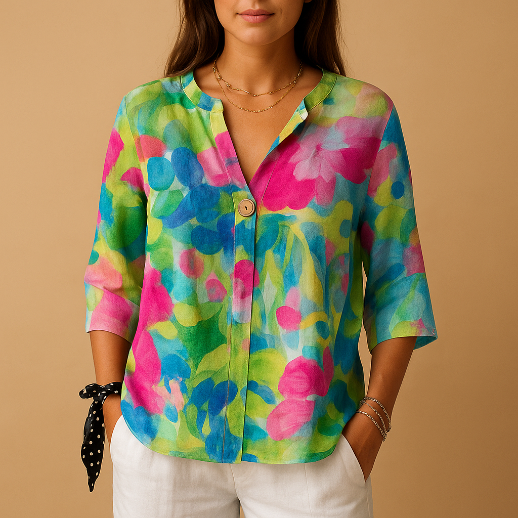 Casual Floral Woman's Blouse - Luxivelle